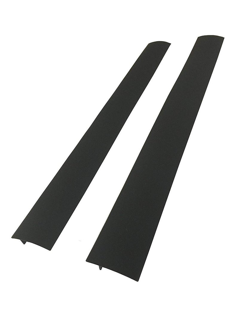 CozyKit Silicone Kitchen Stove Counter Gap Cover Long & Wide Gap Filler (2 Pack) Seals Spills Between Counters, Stovetops, Washing Machines, Oven, Washer, Dryer - Heat-Resistant and Easy Clean (Black) - Image 1